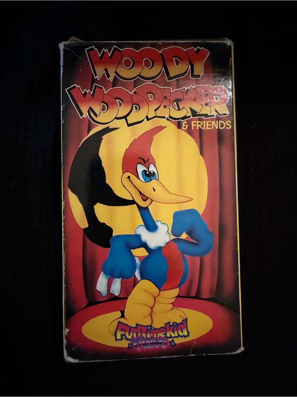 Woody Woodpecker & Friends VHS Cover - Colorful Cartoon Graphic